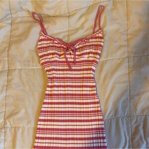 CIDER- pink and white striped summer dress!